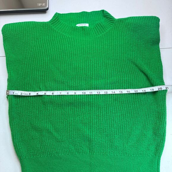 Aritzia Babaton Hazlitt Merino Wool Sweater Women's XL Shoulder Pads Mock Neck - Picture 6 of 9